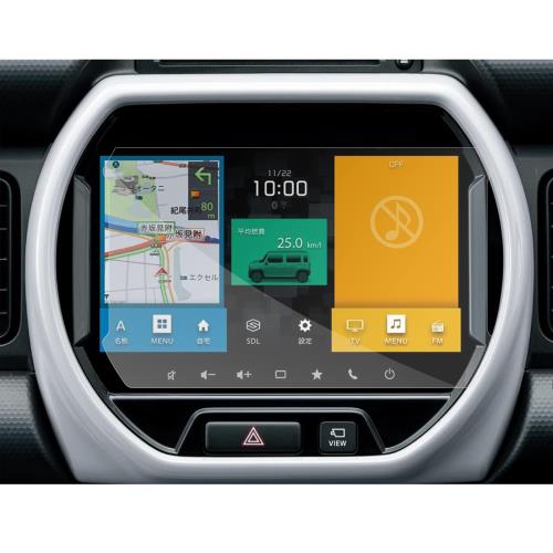 SXCY 2枚入り スズキ 新型 ハスラー MR92S カーナビ フィルム MR52S カーフィルム 汚れ 指紋 傷防止 ハ..