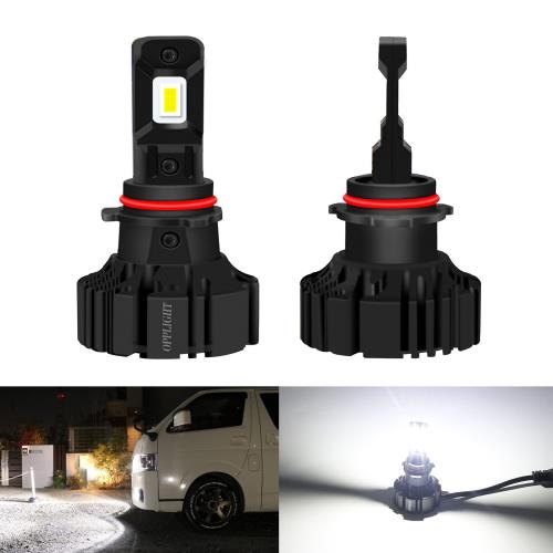 OPPLIGHT PSX26W LED フォグランプ 6000K 白色 ホワイト 車検対応 トヨタ ハイエース200系 H24.5~ KDH/TRH/GDH 200系 3型後期～6型 6000LM ファンレス 一体型 ポン付け 純正交換 カットライン付き 防水仕様 12V車用 PSX LED バルブ 2本入り (PSX26W, ホワイト)