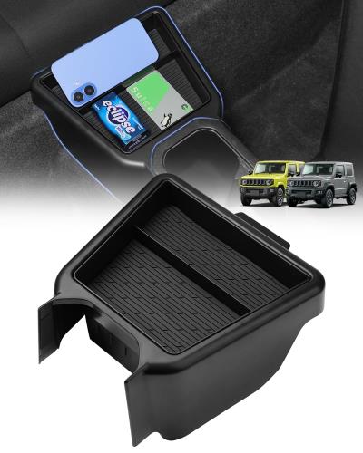 2層設計Mozan スズキ ジムニー JB64/74Wに適合 リアコンソールボックス ジムニーシエラ リアコンソール..