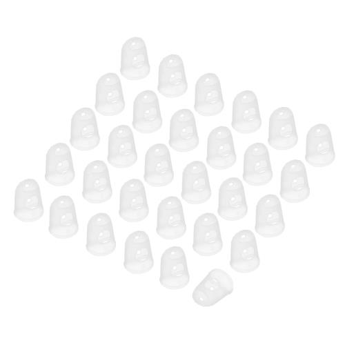 PATIKIL フィンガーチップカバー ライトホワイトシリコンフィンガープロテクターグローブ 通気性のある..