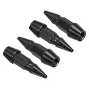 PATIKIL ス パ イク形状 タイヤバルブステムキャップ 45 MM 4個 アルミ合金車輪バルブキャップ ユニバーサル防塵タイヤバルブカバー 車用 モーター...