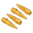 PATIKIL ス パ イク形状 タイヤバルブステムキャップ 45 MM 4個 アルミ合金車輪バルブキャップ ユニバーサル防塵タイヤバルブカバー 車用 バイク ...