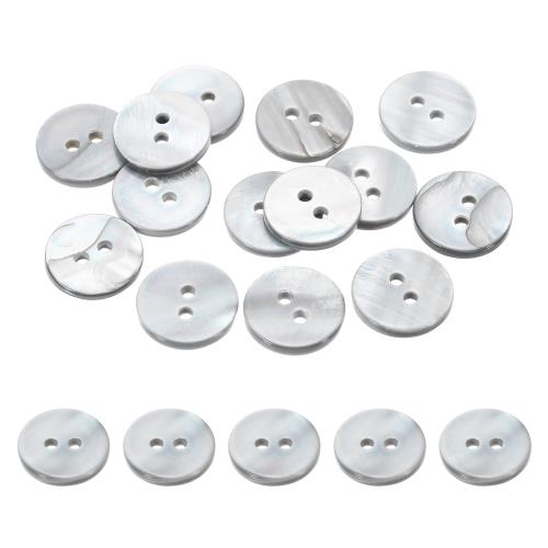 PATIKIL 12個12.5mm真珠の母ボタン、2つの穴MOPナチュラルパールシェルボタン、洋服コートスーツシャツDIYクラフト装飾用、グレー