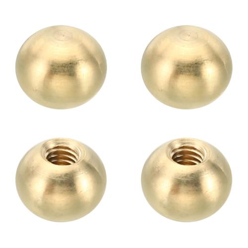 PATIKIL 4個 ボールナットノブ M4 x 10mm 真鍮 ネジナットランプ 照明機械 DIY 装飾 機械用ねじキャップカバー