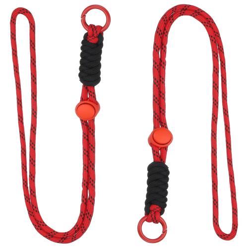 PATIKIL 2個のパラコードランヤードネックレス スプリットリング＆クリップ付きのパラコードランヤード..