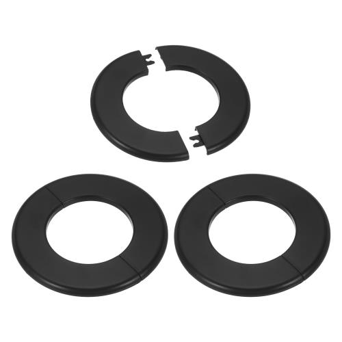 PATIKIL ウォールキャップ エアコン配管カバー 穴塞ぎ ウォールパネル ドレンキャップ 水管蛇口装飾用 78mm 3個 黒