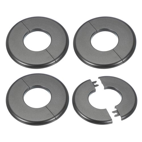 PATIKIL ウォールキャップ エアコン配管カバー 穴塞ぎ ウォールパネル ドレンキャップ 水管蛇口装飾用 44mm 4個 グレー