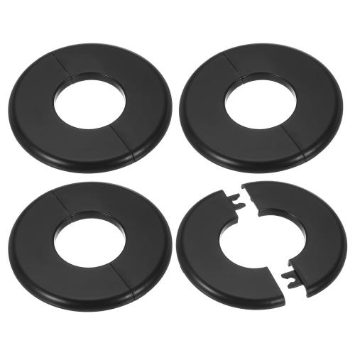PATIKIL ウォールキャップ エアコン配管カバー 穴塞ぎ ウォールパネル ドレンキャップ 水管蛇口装飾用 44mm 4個 黒