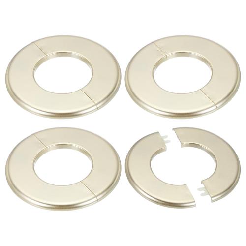 PATIKIL ウォールキャップ エアコン配管カバー 穴塞ぎ ウォールパネル ドレンキャップ 水管蛇口装飾用 64mm 4個 金
