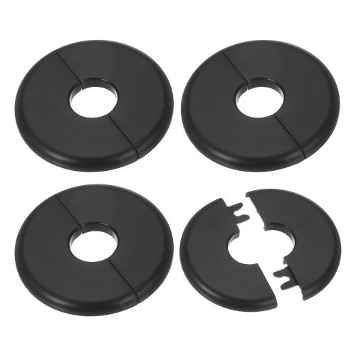 PATIKIL ウォールキャップ エアコン配管カバー 穴塞ぎ ウォールパネル ドレンキャップ 水管蛇口装飾用 23.5mm 4個 黒