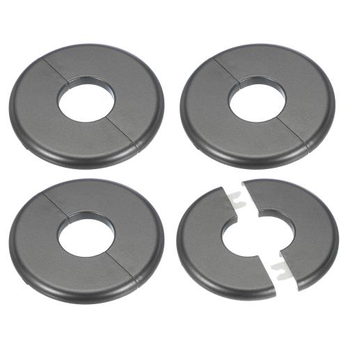 PATIKIL ウォールキャップ エアコン配管カバー 穴塞ぎ ウォールパネル ドレンキャップ 水管蛇口装飾用 34.5mm 4個 グレー