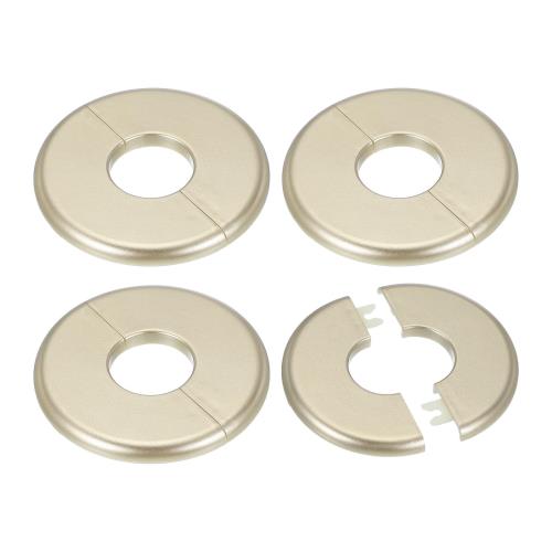 PATIKIL ウォールキャップ エアコン配管カバー 穴塞ぎ ウォールパネル ドレンキャップ 水管蛇口装飾用 34.5mm 4個 金