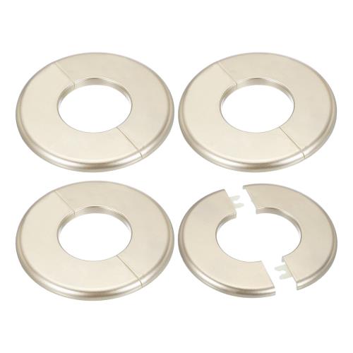 PATIKIL ウォールキャップ エアコン配管カバー 穴塞ぎ ウォールパネル ドレンキャップ 水管蛇口装飾用 51mm 4個 金