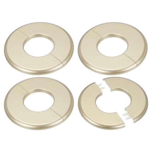 PATIKIL ウォールキャップ エアコン配管カバー 穴塞ぎ ウォールパネル ドレンキャップ 水管蛇口装飾用 44mm 4個 金