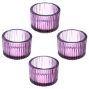 PATIKIL 4個 ティー ライトキャンドルホルダー ティー ライト キャンドルホルダー ガラス 奉納キャンドルホルダー ガラス キャンドルホルダー テーブル...