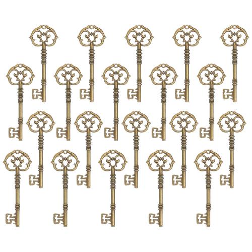 PATIKIL ウェディングパーティー おもてなしやラスティックな装飾に最適 20個入り ヴィンテージキーボトルオープナー サイズは3.2 x 1.2で ブロン...