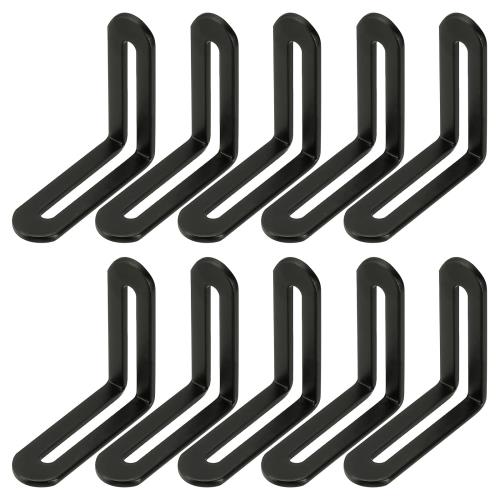 PATIKIL 2-1/4 アジャスタブルL字型コーナーブレース（スロット付き） 10個スライダブルスロット付きジ..