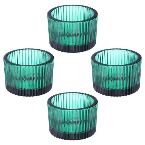 PATIKIL 4個 ティー ライトキャンドルホルダー ティー ライト キャンドルホルダー ガラス 奉納キャンドルホルダー ガラス キャンドルホルダー テーブル...