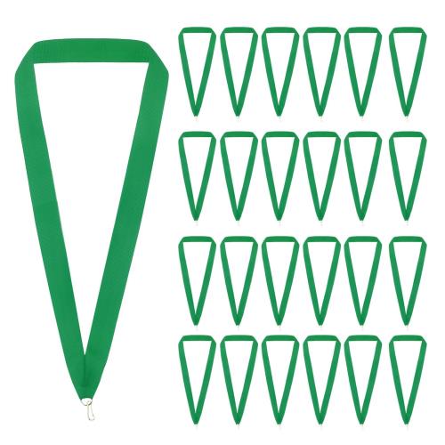 PATIKIL 50個入り メダルリボン アワードネックリボン スナップクリップ付き ストライプメダル ポリエステル ランヤード 表彰 ミーティング 競技 スポーツ パーティー用 グリ ーン