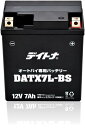 デイトナ(Daytona) バイク用 バッテリー DATX7L-BS(YTX7L-BS互換品) 12V 密閉型 ゲルタイプ メンテナンスフリー 液入り充電済み