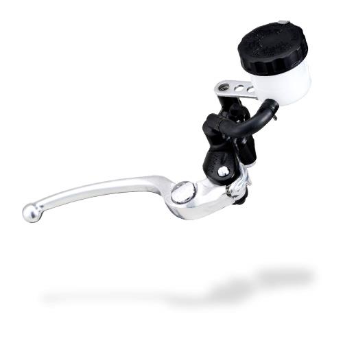 デイトナ(Daytona) NISSIN(ニッシン) バイク用 ラジアル ブレーキマスターシリンダー 縦型 φ17 (横型 14mm相当) ブラックボディ/バフクリアーレバー 79886