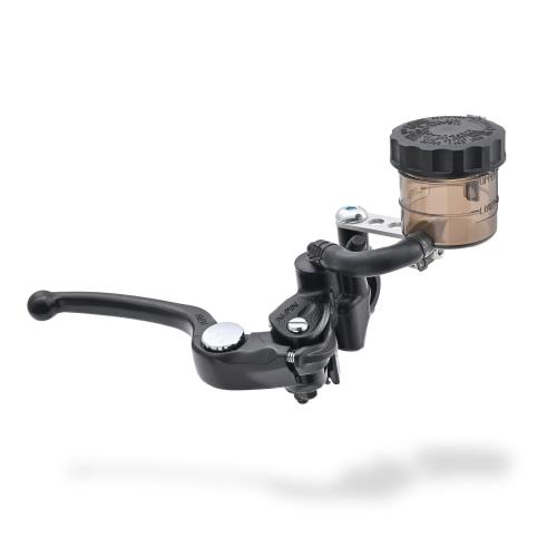 デイトナ(Daytona) NISSIN(ニッシン) バイク用 ラジアル ブレーキマスターシリンダー 縦型 5/8インチ(横型 11mm - 1/2インチ相当) ブラックボディ/ブラック ショートレバー スモークタンク 39985
