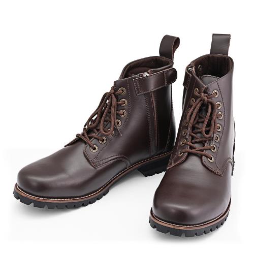 デイトナ(Daytona) バイク用 ショートブーツ 26.0cm/メンズ 本革 牛革 シフトパッド内蔵 サイドジップ HBS-003 ダークブラウン 17134