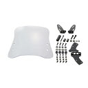 デイトナ(Daytona) バイク用 スクリーン クランプバー付き アクシスZ(17-21)専用 ウインドシールド RSシリーズ ロング クリアー 96553