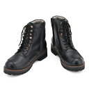 デイトナ(Daytona) バイク用 ダービーライドブーツ 本革 牛革(フルグレインレザー) シフトパッド くるぶしパッド内蔵 サイドジップ DS-001 ブラ...