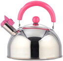 和平フレイズ(Wahei freiz) ケトル お湯 キャンディール 2.5L ピンク 笛吹タイプ IH対応 CR-5286