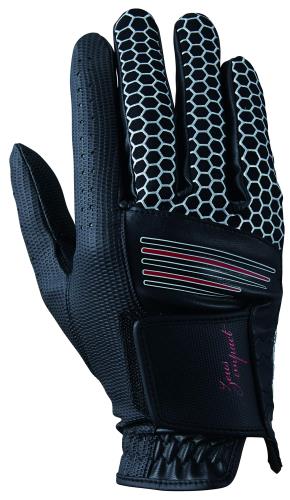 キャスコ(Kasco) ゴルフグローブ ゼウスインパクト ゼウスインパクトグローブ メンズ ZI-1926R ブラック 24cm 甲側は伸縮がよくフィットする2WAYニットを採用。 ルール適合外グローブ。