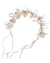 サムコス 髪飾り ヘアバンド カチューシャ 花冠 クラウン 女の子 子供ヘッドドレス ヘアアクセサリー 結婚式/披露宴/卒業式/入学式/パーティー/ダンス/和装/撮影 (ピンク)