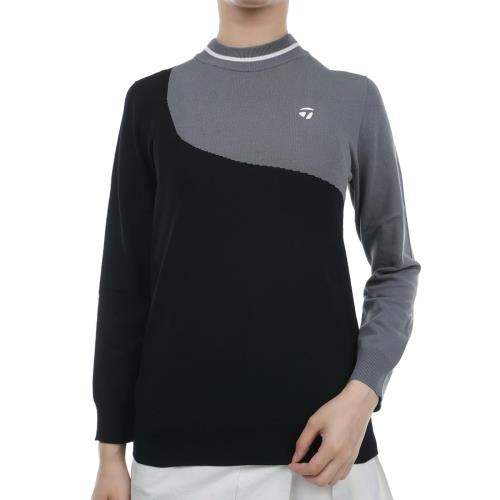 [テーラーメイドゴルフ] セーター アシンメトリーモックセーター レディース TL117 ブラック