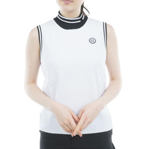 [テーラーメイドゴルフ] セーターベスト ノッチカラーセーターベスト レディース TJ242 ホワイト S