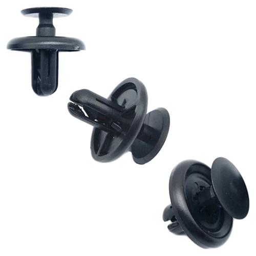 サムコス 自動車用リベット 100個 7mm穴径 ホール リベット 泥フラップ バンパー クリップ 保持クリップ ナイロン製 日産/三菱/スズキ/ホンダ/ダイハツ車用 黒色