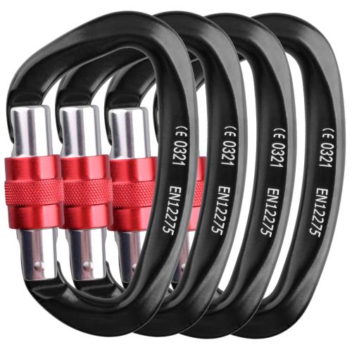 TRIWONDER ロックカラビナ 登山釦 超軽量 アルミカラビナ クライミング ロッキンカラビナ ハンモック ..