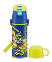 スケーター(Skater) 子供用 ステンレス 水筒 2way 直飲み 470ml コップ飲み 430ml スプラトゥーン3 子供に優しい軽量タイプ 男の子 保温・保冷waterbottle スポーツボトル かわいい キッズ 子供 こども 水瓶 SKDC4-A(3)