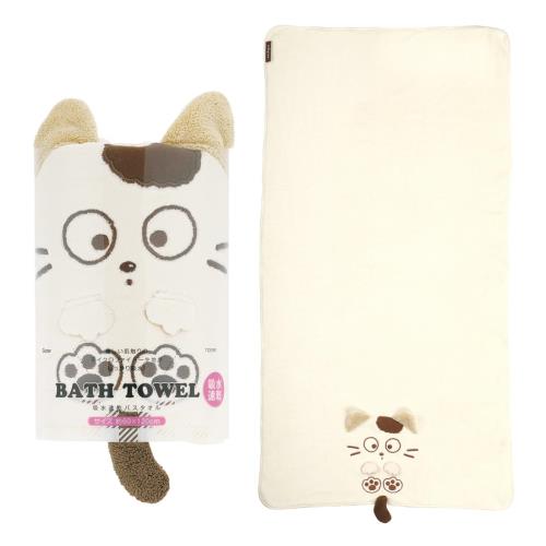 スケーター(Skater) 吸水 速乾 バスタオル タマフレンズ うちのタマしりませんか? 縦60×横120cm TODR1-A