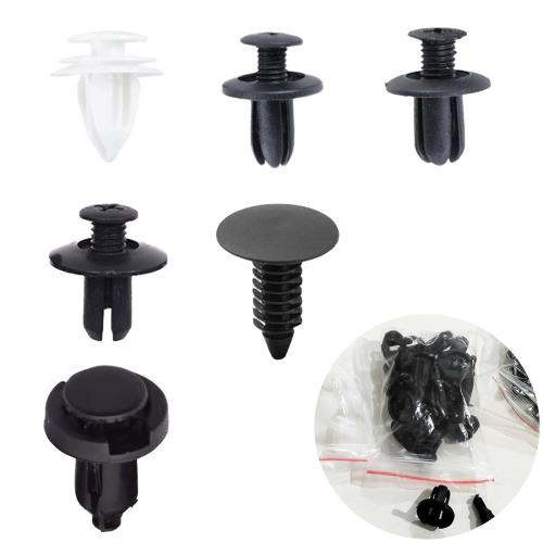 サムコス 自動車用リベット バンパークリップ プッシュリベット バンパークリップ カバー 保持クリップ ナイロン製 バンパー 日産/三菱/スズキ/ホンダ/ダイハツ車用 (ブラック A-6種)