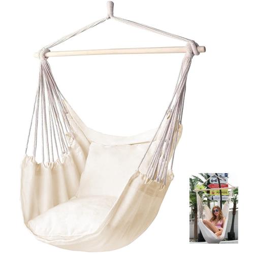 サムコス ハンモック チェア ハンガーラックスイングチェア コンパクト チェアハンモック室内 室外 兼..
