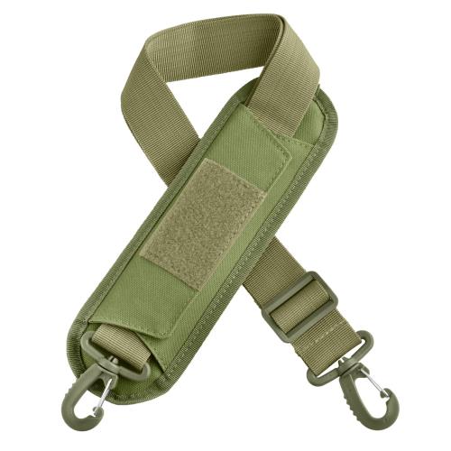 [TRIWONDER] ショルダーストラップ ショルダーベルト 肩掛けベルト バッグ用 単品 水筒 ストラップ ショルダーバッグ 紐 太め バッグのヒモのみ (02# グリーン - 肩パッド付)