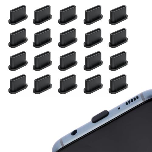 サムコス USB Type-C カバー キャップ コネクタカバー 20個入り シリコン蓋 紛失防止 防塵 保護 防塵カバー スマートフォン用