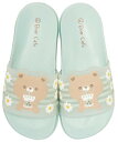 スケーター(Skater) EVA サンダル 子供用 キッズ シャワーサンダル 20cm 7-8才 Bear Cafe ビーチサンダル SDSH20-A