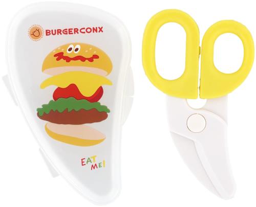 サイズ：　ハサミ：(約)横11.8×縦6.5×高1cm brケース：(約)横12.5×縦8×高1.5cm 材質：ハサミ本体：ABS樹脂、ハンドル：熱可塑性エラストマー、ケース：ポリプロピレン 原産国：中国