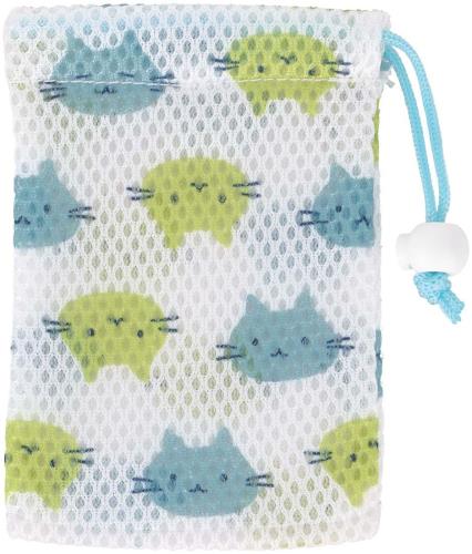 スケーター(Skater) 石けん ネット せっけん 石鹸 手洗い 泡立ち 立体ネット 巾着型 部分洗い 洗濯 ねこっと SON1-A