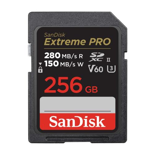 サンディスク 正規品 SDカード 256GB SDXC Class10 UHS-II V60 読取最大280MB/s SanDisk Extreme PRO SDSDXEP-256G-GHJIN 簡易デザインパッケージ メーカー無期限保証