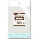 シモジマ ヘイコー 透明 OPP袋 クリスタルパック ヘッダー付 B5 100枚 H-B5 厚0.03×幅195×高270+ヘッダー30+テープ40mm 006755100