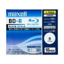 maxell 録画用 BD-R 130分 4倍速対応PLシリーズ インクジェットプリンタ対応ホワイト(ワイド印刷) 10枚 5mmケース入 BR25VPLWPB.10S(2)