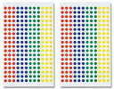 HEIKO タックラベル (シール) NO.648 丸 アソート Φ5mm 1512片/62-1029-28(3)