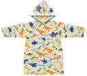 スケーター (skater) レインコート キッズ 子供用 ディノサウルス ピクチャー 適応身長110-125cm RACO1N-A
